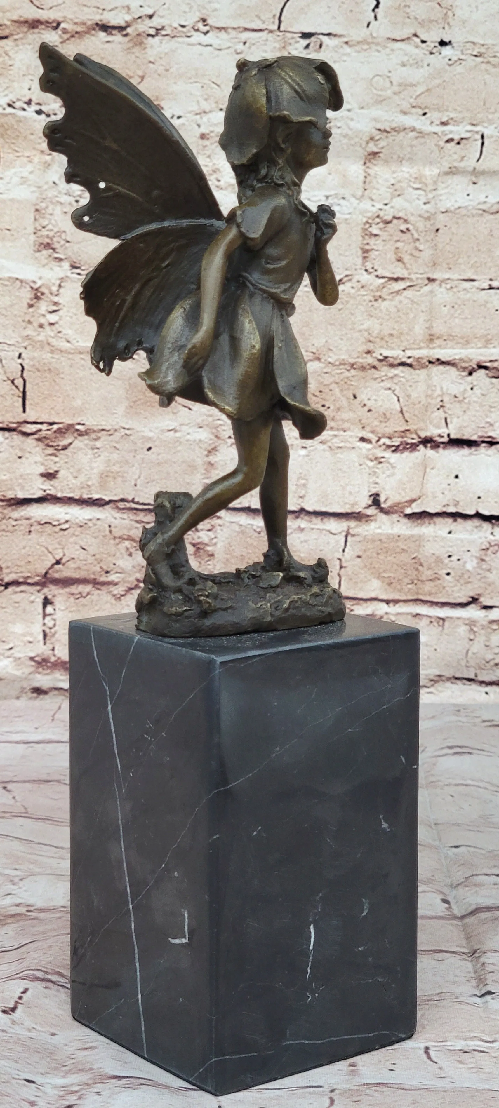 Fairy Daydream Bronze Sculpture Figure by French Artist Milo Hot Cast Figurine