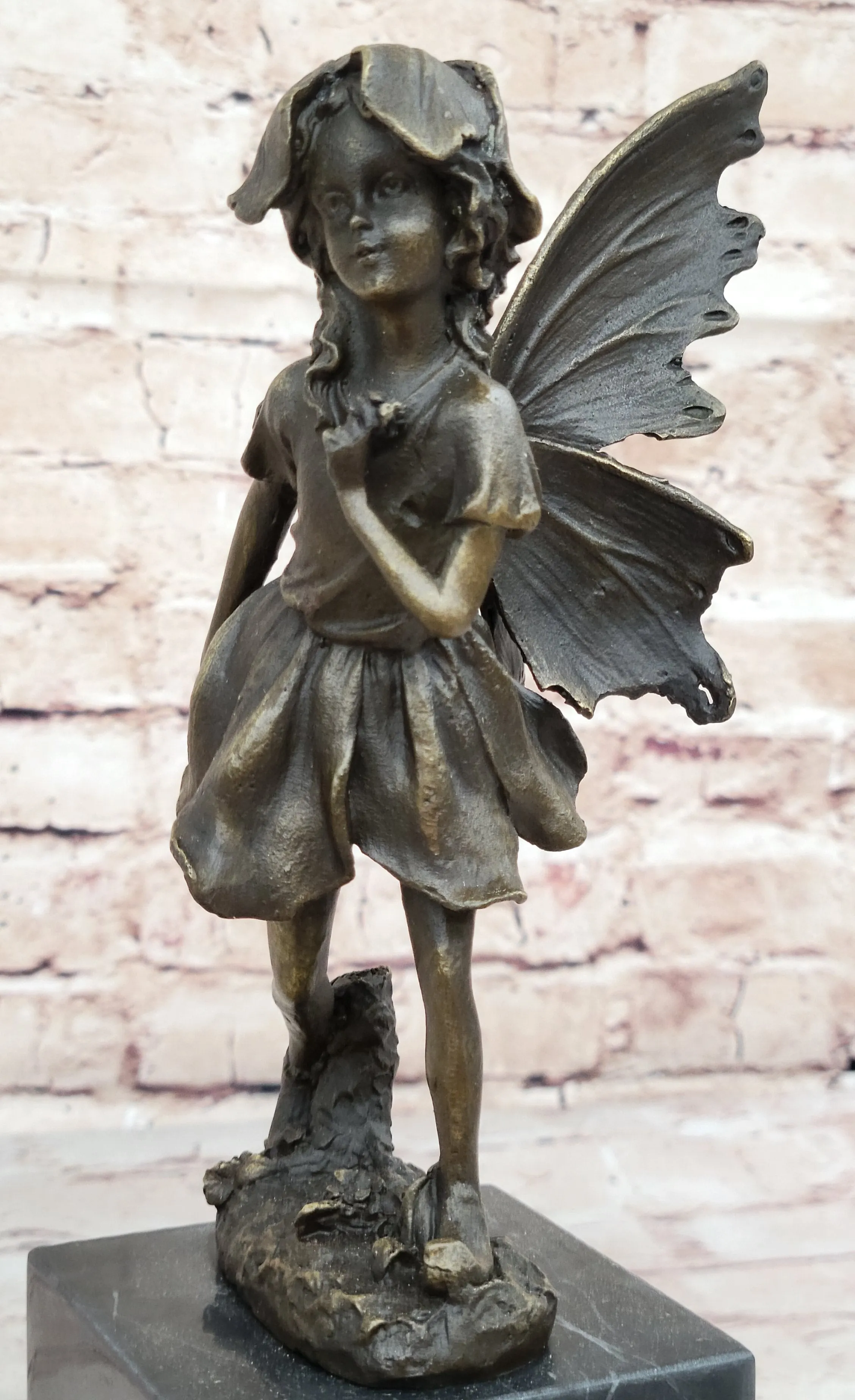 Fairy Daydream Bronze Sculpture Figure by French Artist Milo Hot Cast Figurine