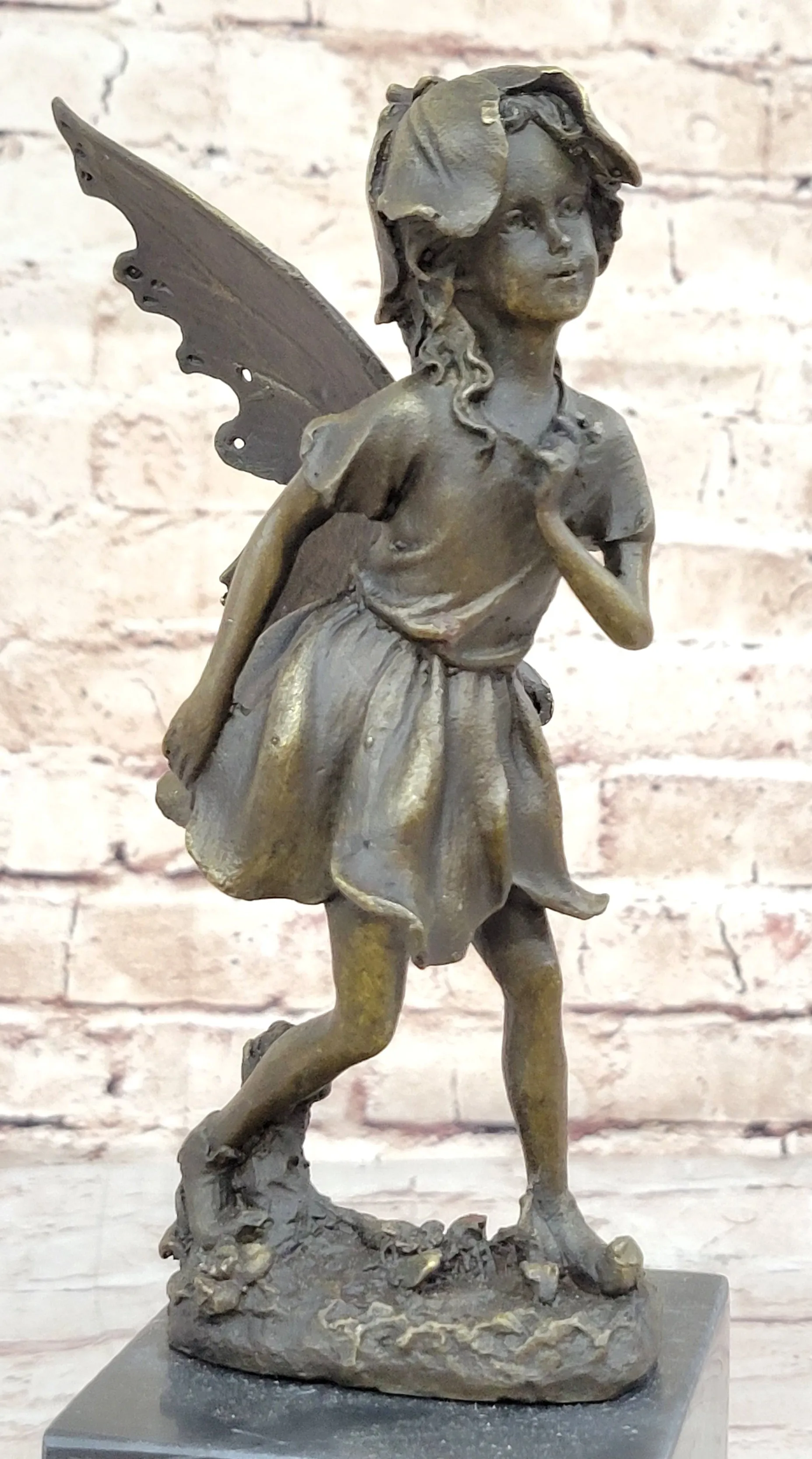 Fairy Daydream Bronze Sculpture Figure by French Artist Milo Hot Cast Figurine