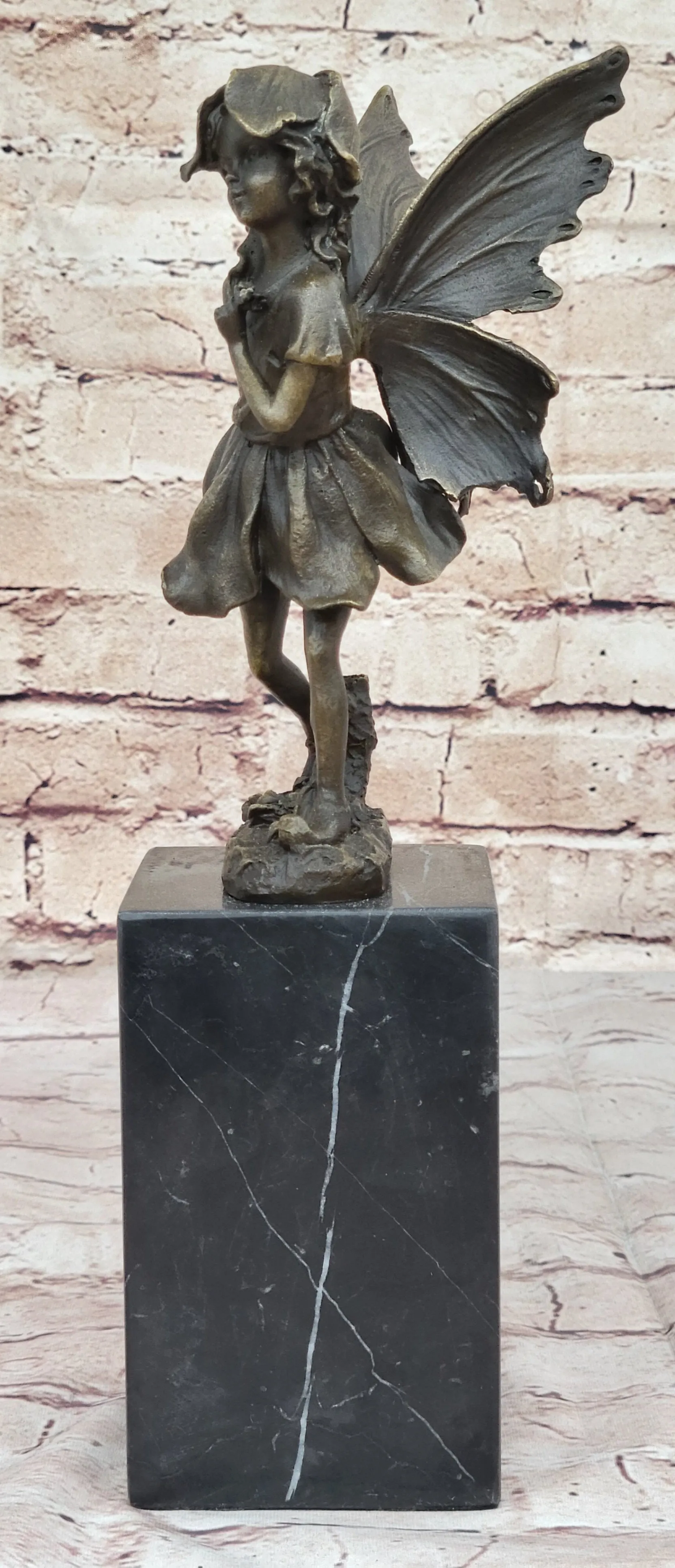 Fairy Daydream Bronze Sculpture Figure by French Artist Milo Hot Cast Figurine