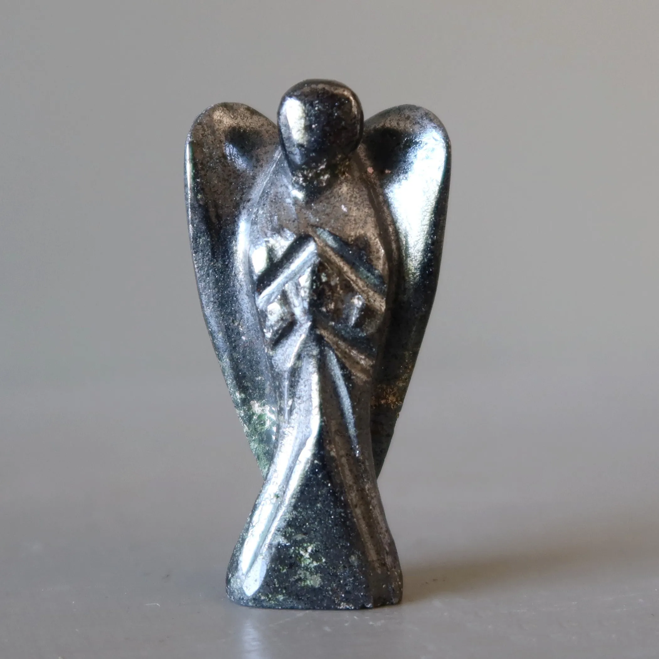 Hematite Angel Pocket Guardian