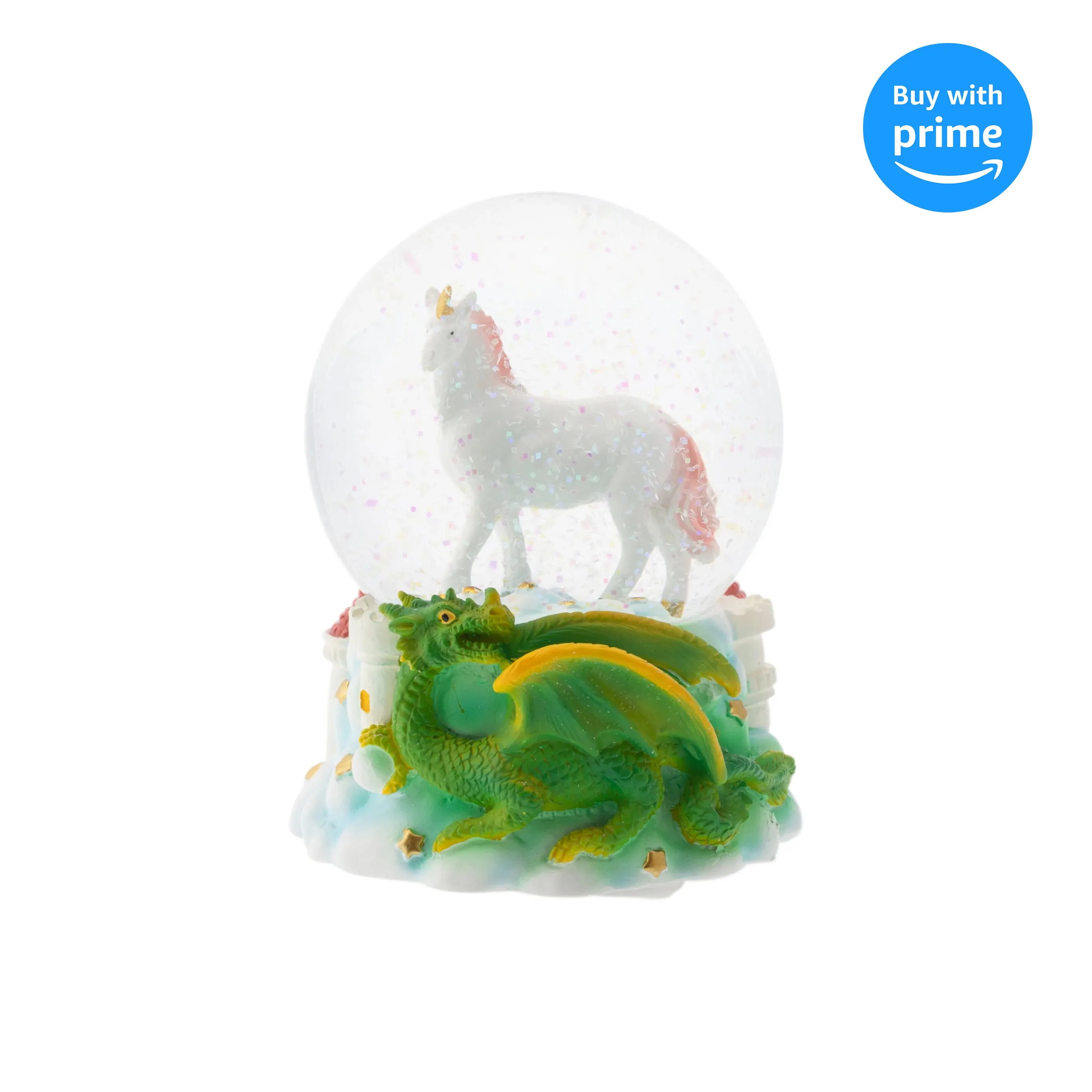 Majestic Unicorn and Dragon 100MM Musical Snow Globe Plays Tune You Are My Sunshine