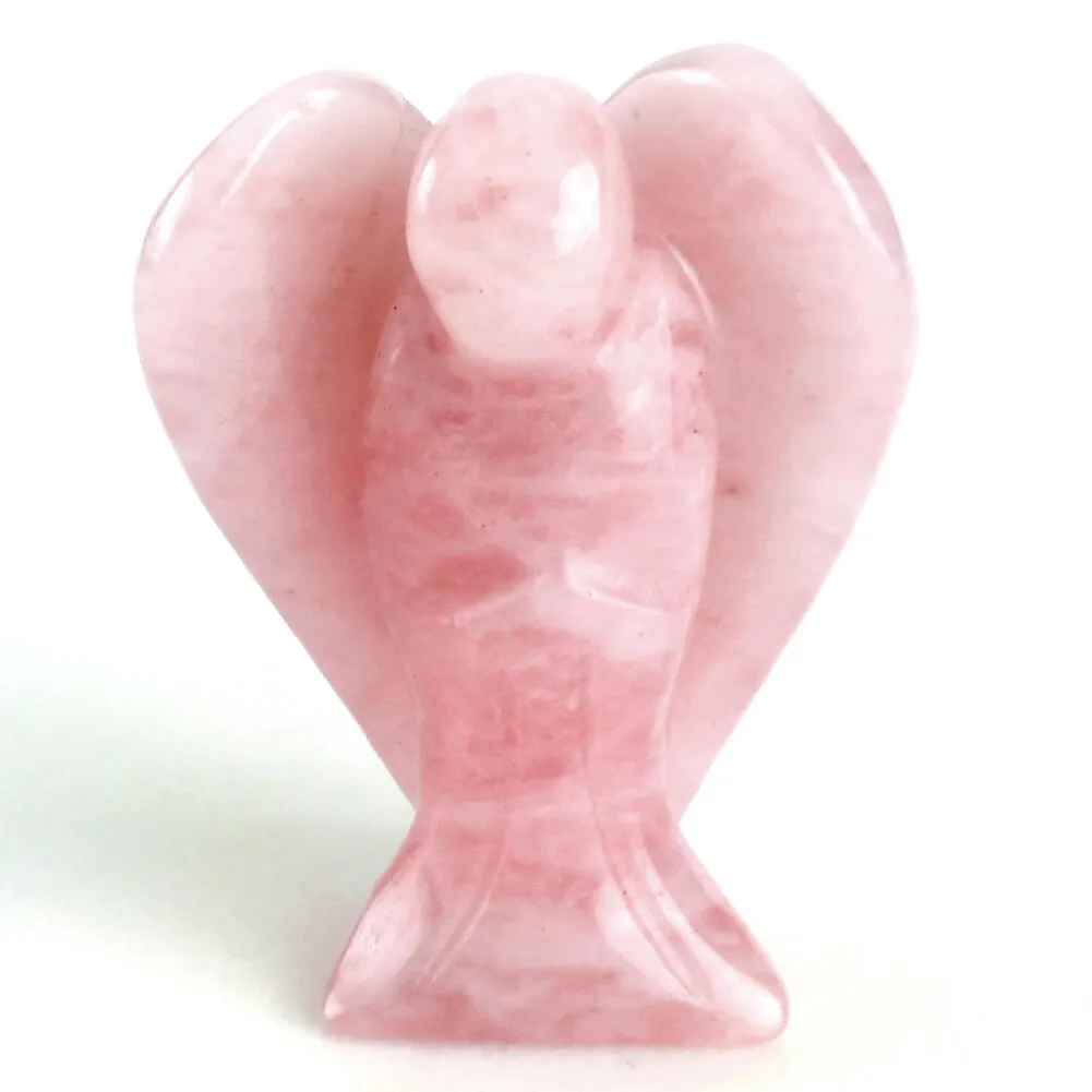 Natural Chakras Peace Angel Pocket Crystal Statue 1.5 inch | Jovivi