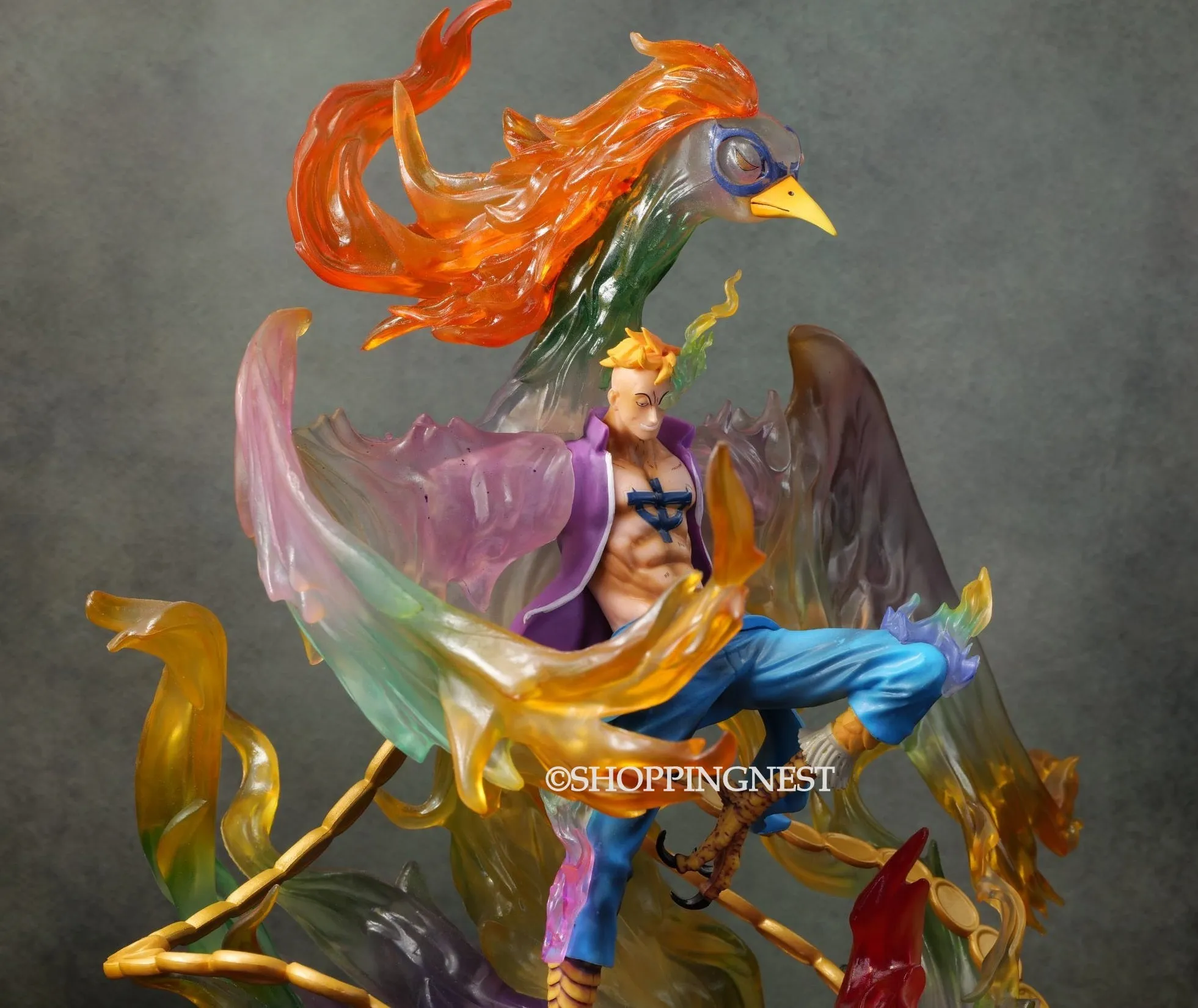 One Piece | Marco The Phoenix Battle Form Premium Anime Action Figure | 46 Cm |