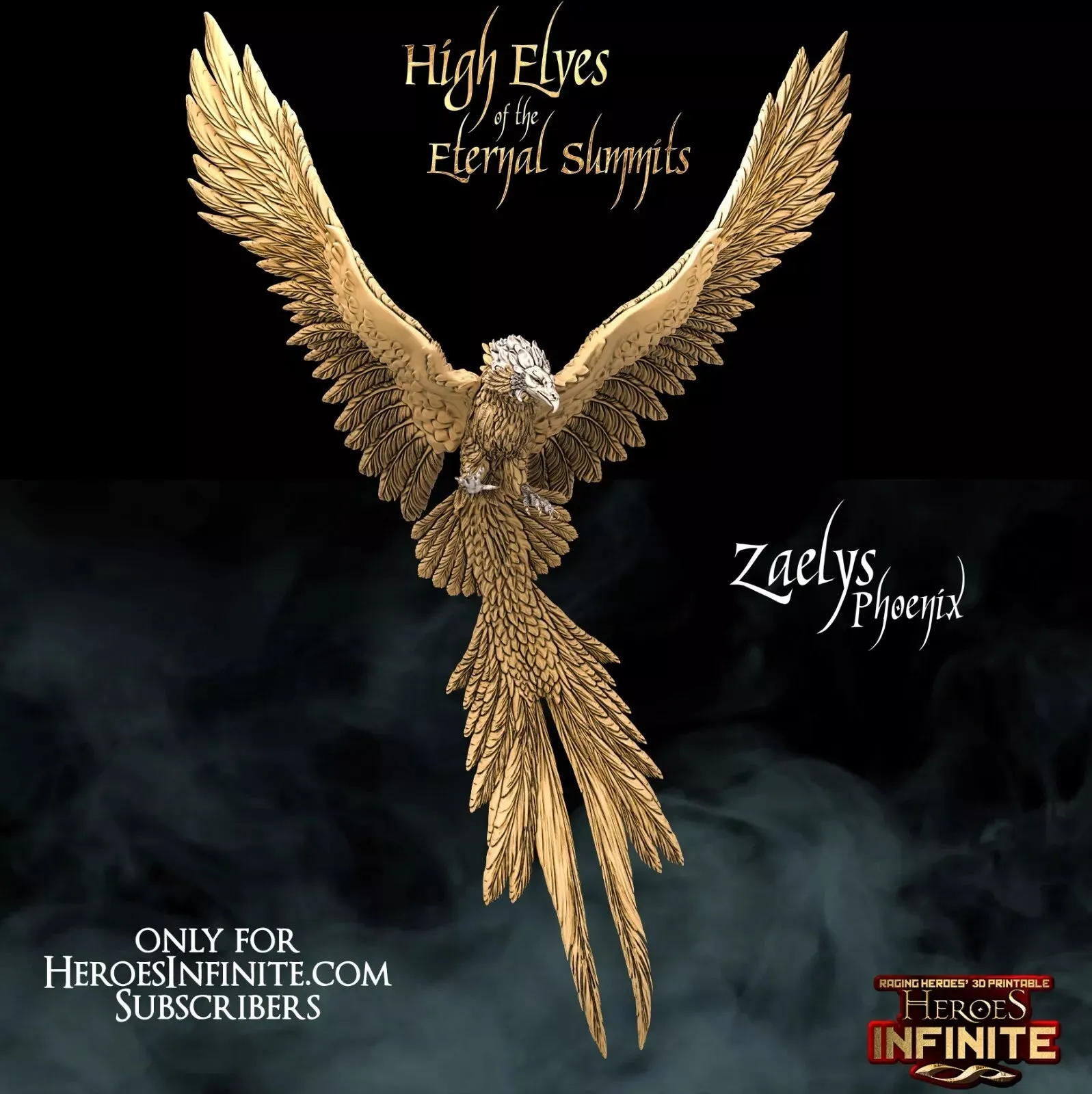 Zaelys, Phoenix, High Elves of the Eternal Summits - Eternal Summits | Compatible with Tabletop Wargames